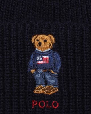 Solid Flag Bear Beanie