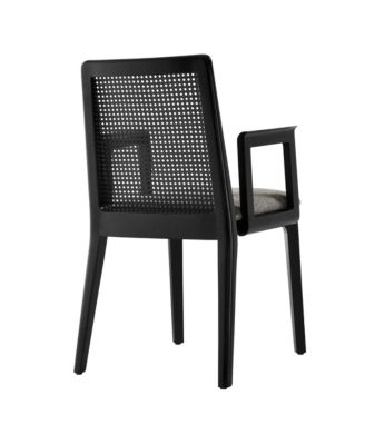 Monarch Wood and Rattan Dining Armchair