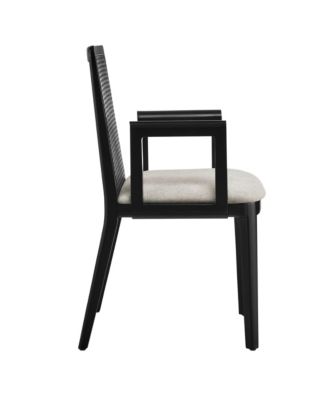 Monarch Wood and Rattan Dining Armchair