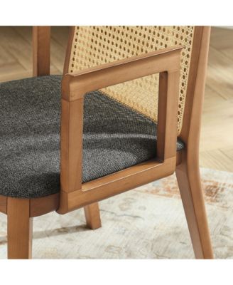 Monarch Wood and Rattan Dining Armchair