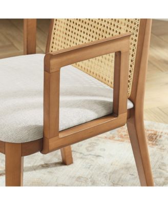 Monarch Wood and Rattan Dining Armchair