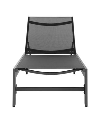 Tahoe Outdoor Patio Mesh and Aluminum Chaise Lounge