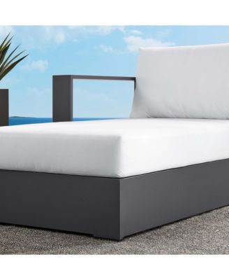 Tahoe Outdoor Patio Powder-Coated Aluminum Modular Left-Facing Chaise Lounge