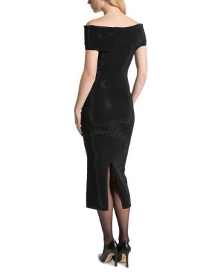 Fold Over Sweater Midi Dress