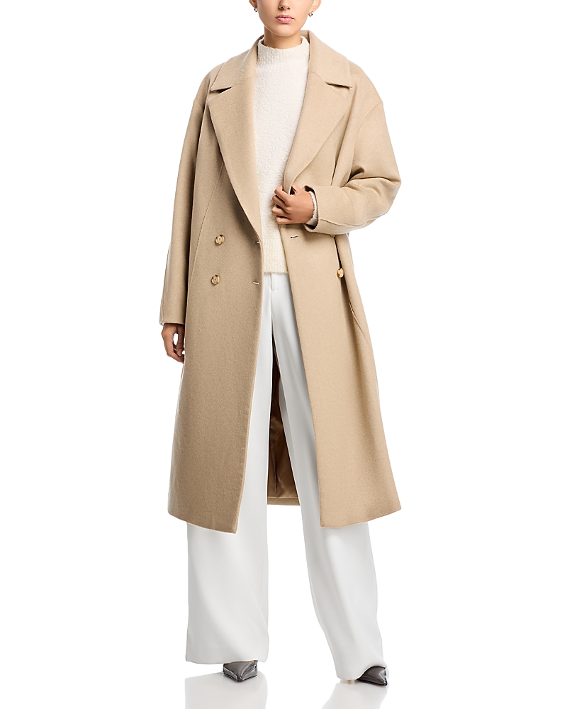 Hugo Boss Calacas Coat In Neutral