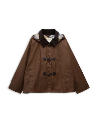 Myra Waxed Hooded Duffle Coat