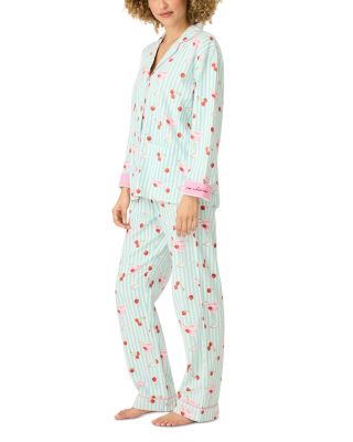 Printed Flannel Pajama Set