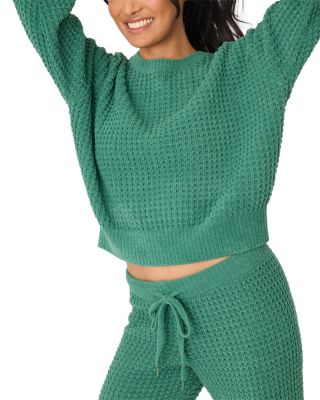 Cozy Chenille Waffle-Knit Pajama Set
