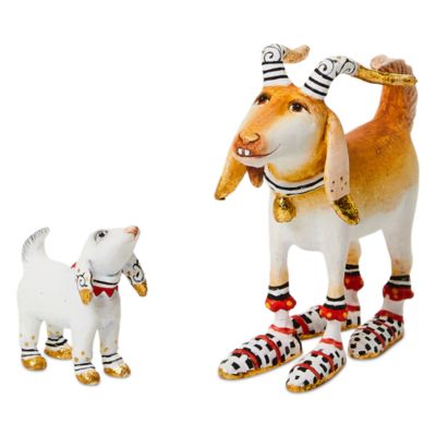 Patience Brewster Mini Nativity Nathan & Noel Goat Figures, Set of 2