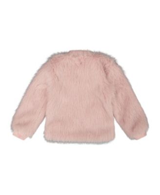 Girls' Short Faux Fur Coat - Little Kid