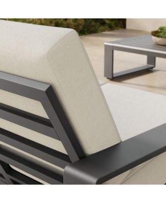 Lirienne Outdoor Patio Aluminum Loveseat