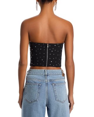 Crystal Strapless Bustier Top - Exclusive