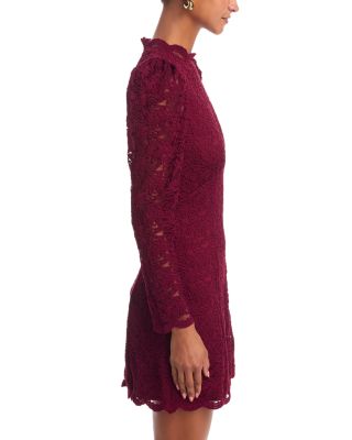 Lace Mock Neck Dress - Exclusive