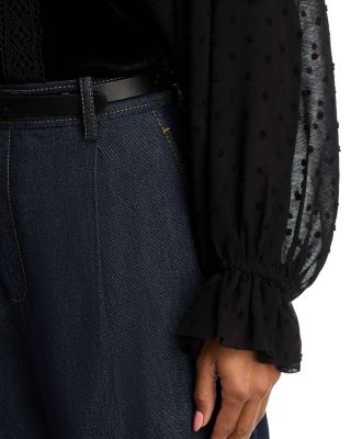 Embellished Clip Dot Top - Exclusive