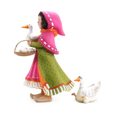 Patience Brewster Nativity Girl with Duck Figures, Set of 2