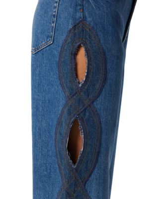 Pouja High Rise Wide Leg Jeans in Blue