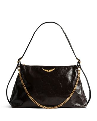 Zadig & Voltaire Jim Vintage Patent Shoulder Bag | Bloomingdale's