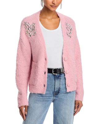 V Neck Embellished Cardigan - Exclusive
