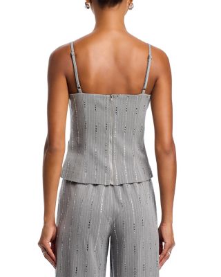 Crystal Pinstripe Pants, Bustier Top &amp; Blazer  - Exclusive