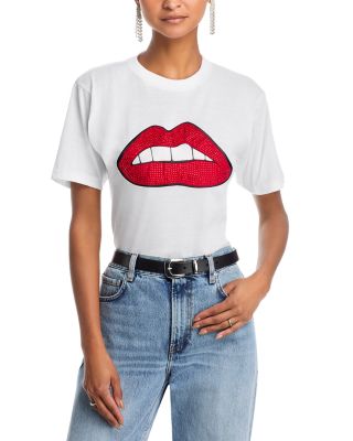 Embellished Lips Tee - Exclusive