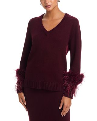 Bethany Feather Trim Sweater