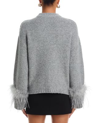Pia Feather Trim Sweater