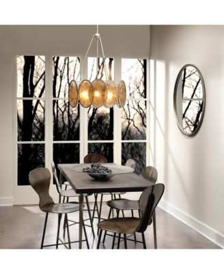 Refined Iron Round Wall Mirror