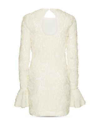 Flower Mesh Mini Dress