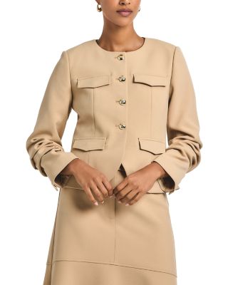 Novessa Ruched Sleeve Jacket