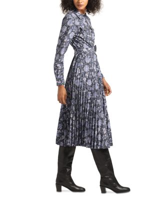 Kenza Pleated Midi Dress