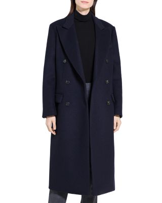 Double Breasted Peak Lapel Coat