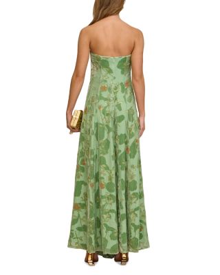 Renay Silk Burnout Velvet Dress