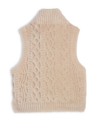 Sheared Wool Cardigan Vest