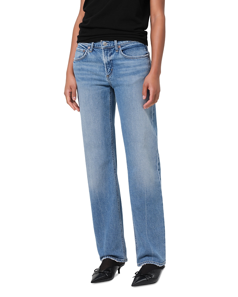 Agolde Low Rise Slim Leg Jeans In Kindle