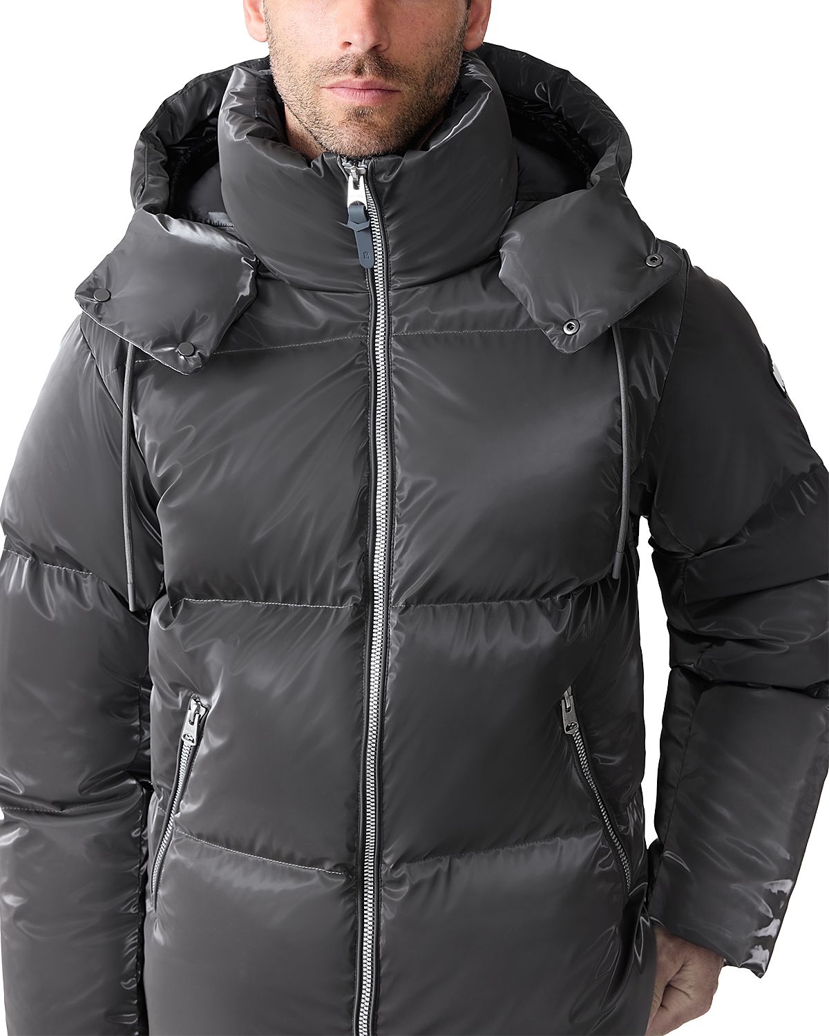 Mackage Kent-Glo High Gloss Quilted Hooded Down Jacket