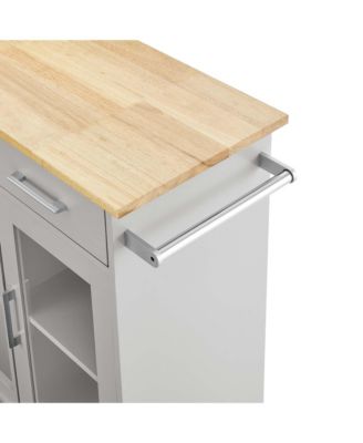 Culinary Kitchen Cart with Towel Bar