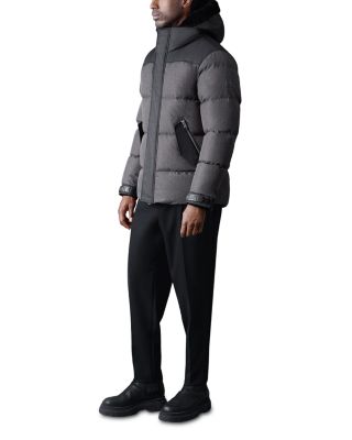 Riley-Mht Removable Shearling Lined Bib Quilted Down Jacket