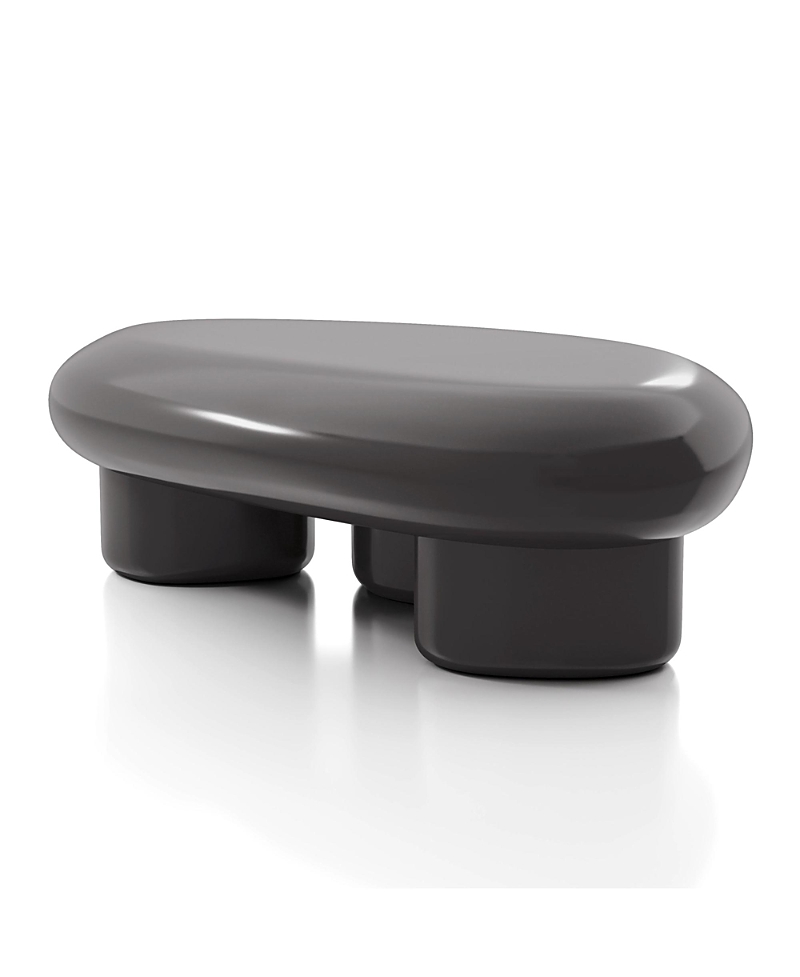 Furniture Of America Villia 37 High Gloss Coffee Table In Gray