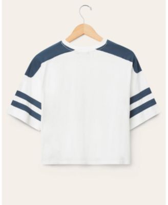 Women&#39;s NFL Chicago Bears Striped Crop Tee