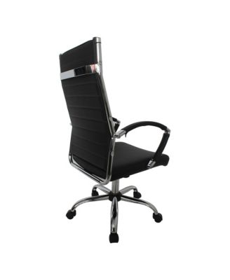 Tioga 43-inch Faux Leather Height Adjustable Swivel Office Chair