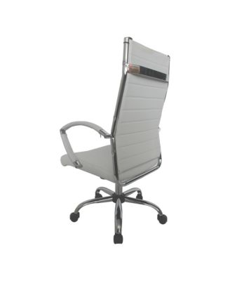 Tioga 43-inch Faux Leather Height Adjustable Swivel Office Chair