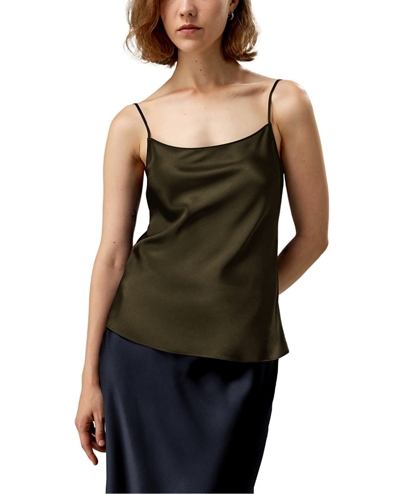 Lilysilk Double-faced Silk Charmeuse Camisole In Green