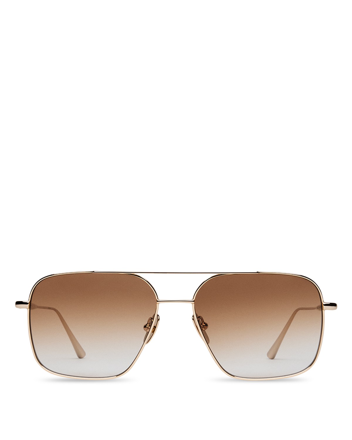 Aviator Soft Gold Sunglasses, 56mm