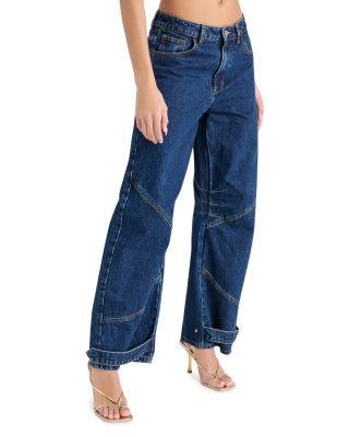Tre High Rise Jeans in Dark Blue