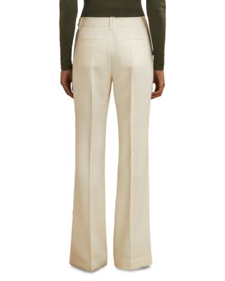 Athena Wool Stud Trim Flare Leg Pants