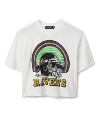 Women's NFL Baltimore Ravens Game Time Mock Neck Crop Tee
