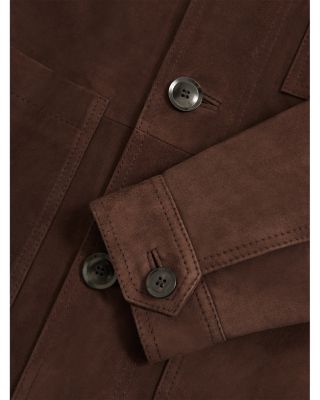 Wilstead Suede Press Stud Trucker Jacket