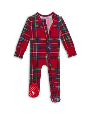 Unisex Tartan Plaid Zip Footie - Baby