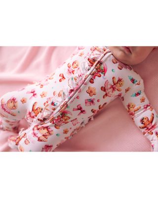 Girls' Ginger Posh Ruffled Zip Footie - Baby