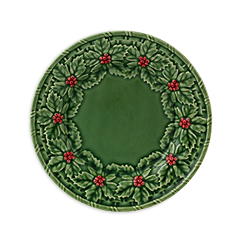 Bordallo Pinheiro Holly Dessert Plate In Multi